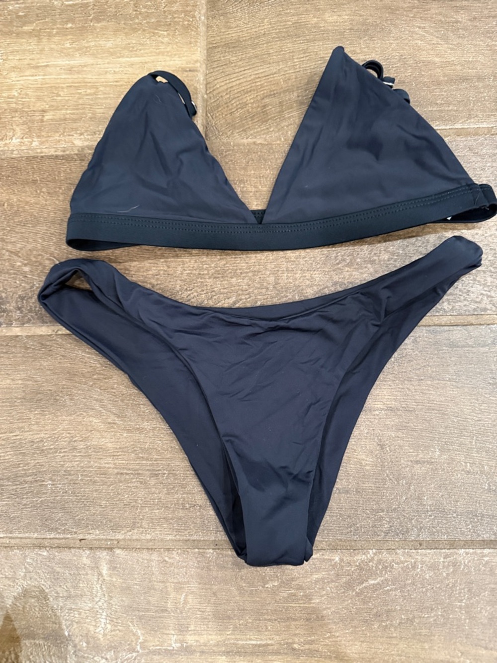Classic Black Triangle Bikini Set - Women Swim